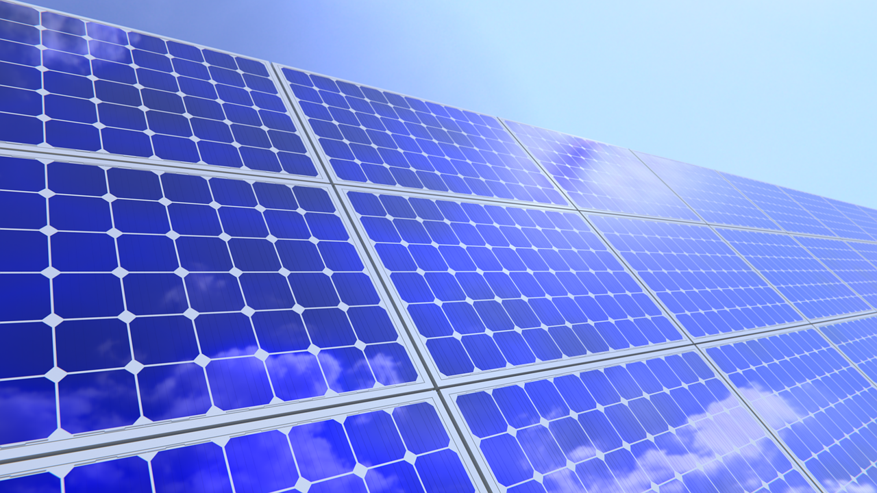 Clean solar panels for maximum efficiency and renewable energy output.